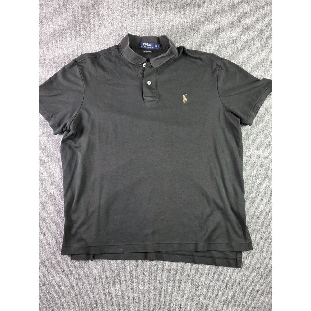 Polo Ralph Lauren Pima Soft Touch Black Polo Shirt Men’s Sz XL